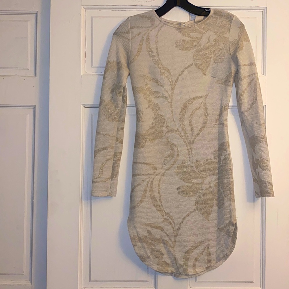Long sleeved body con dress
